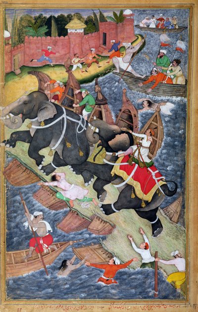 Akbar tames the Savage Elephant, Hawa
